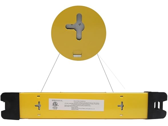 KMC 6 Outlet Metal Surge Protector Power Strip