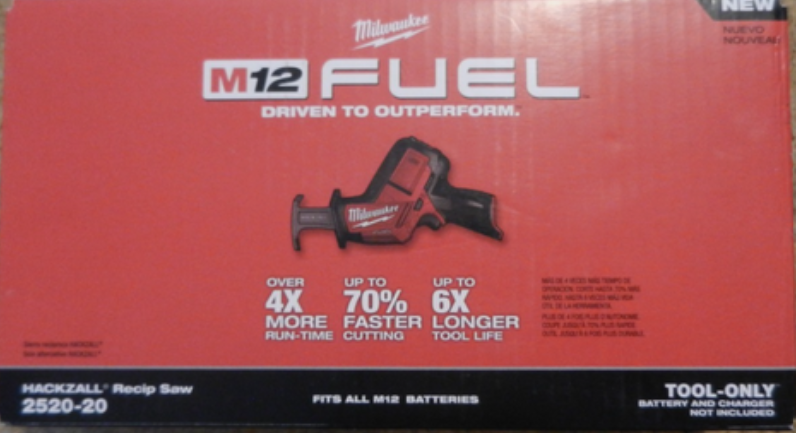 Milwaukee 2520-20 M12 FUEL 12V BL HACKZALL Recip Saw - Gallery 2
