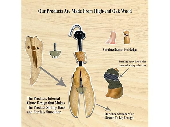 yangjietf Oak Wooden Shoe Trees