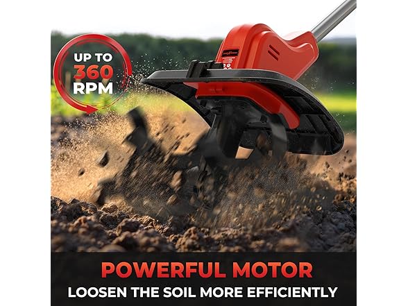 TREXEEN Cordless Tiller Cultivator