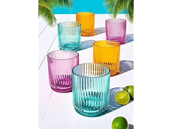 Mesa Acrylic Drinking Glass - 15 oz - Set of 6