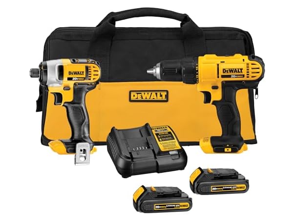 $114.99, Was $169.99, 32% Off! DEWALT DCK240C2 20V MAX Cordless Combo Kit dealfomo
