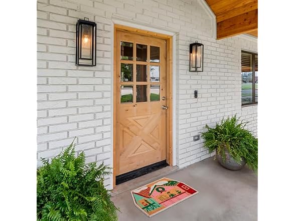 Hallmark Holiday Doormat Snowy Cottage
