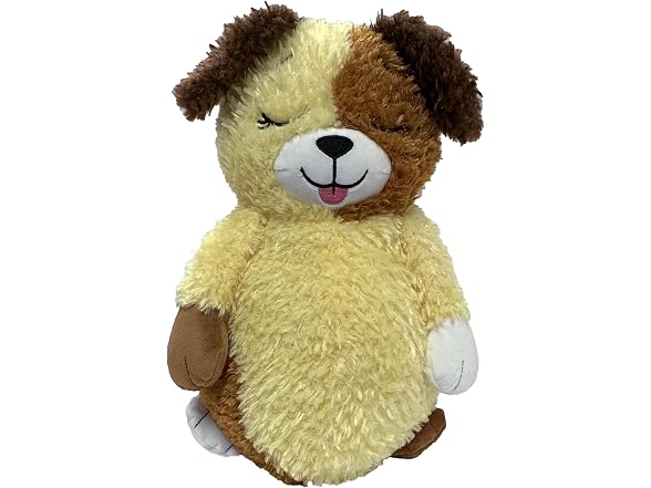 Happy Nappers Adorable Storables - Tan Dog 8" Plush & Cube Bin