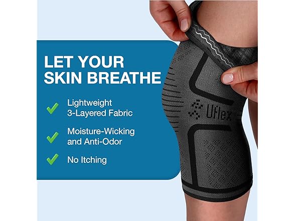 UFlex Compression Knee Brace Pack of 2