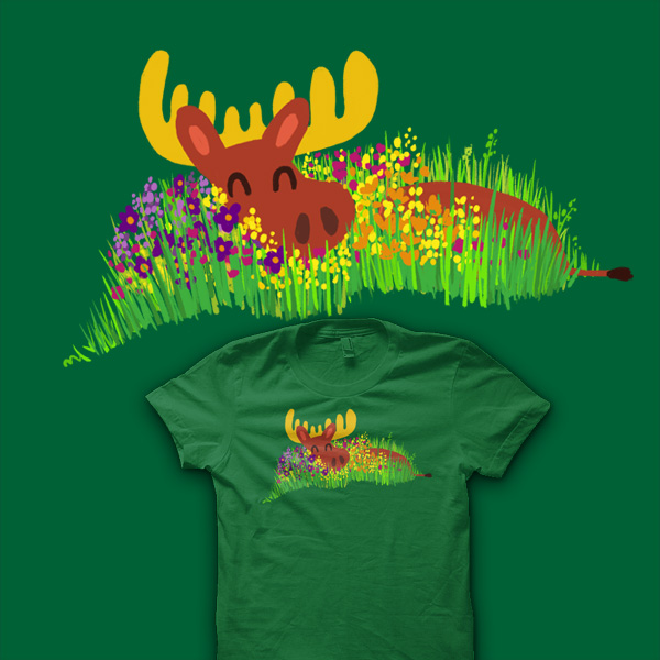 Moose in the Meadow