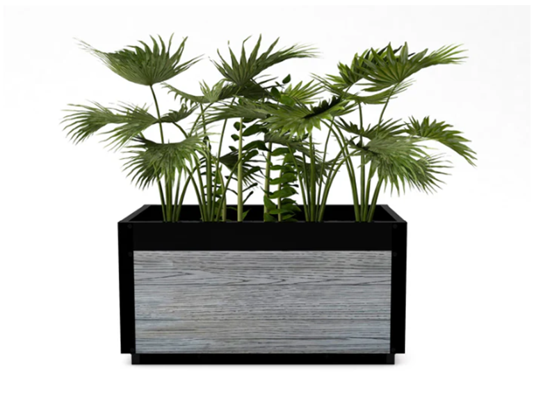 Vita VT17639   Delta 30x17x17 Planter, Slate Slate