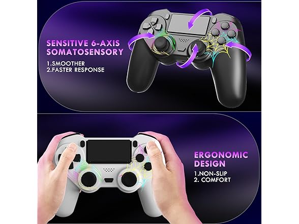 2 Pack Wireless Controller for PS4