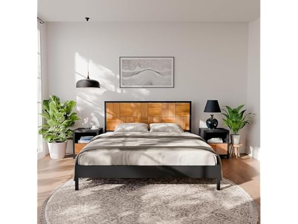 Bme Madia King Bed Frame and Headboard