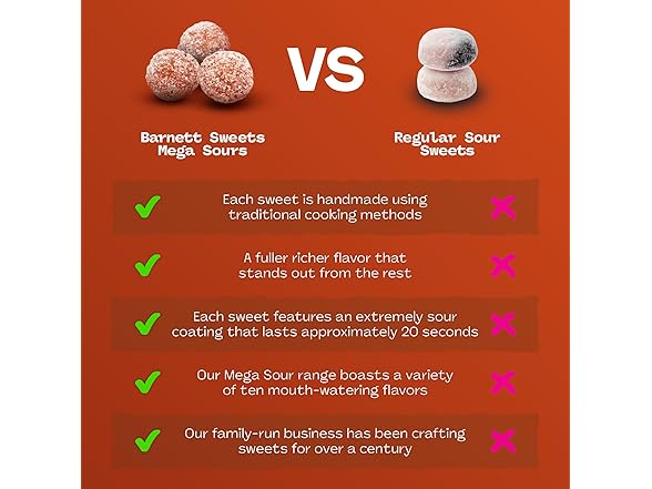 Barnetts Mega Sour Cola 227g