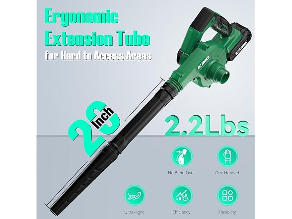 K I M O. Cordless Leaf Blower and Vacuum Combo 4 In 1