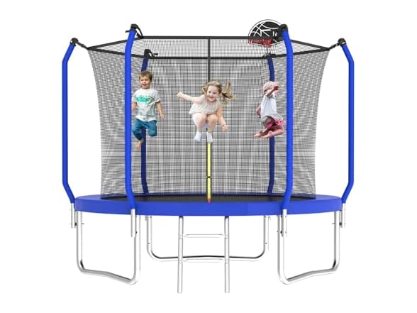 Tatub 10FT Trampoline  Basketball Hoop