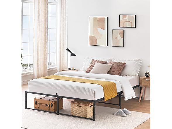 IDEALHOUSE 14" Full Size Metal Bed Frame