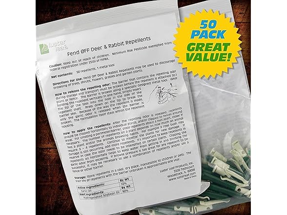 Luster Leaf DR-50 Fend Off Deer and Rabb