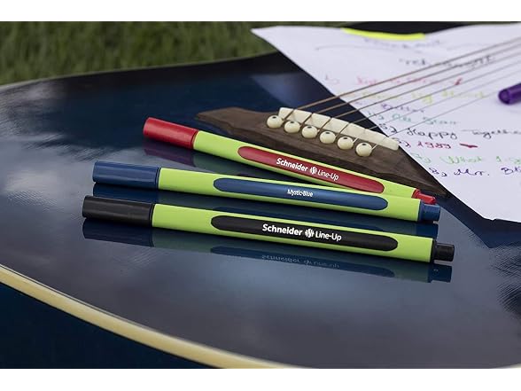 Schneider 0.4mm Fineliners with Case Stand, 4 Pieces