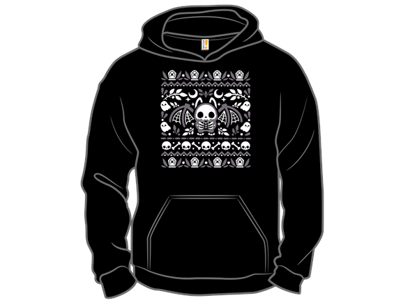 Folk Bat Ugly Halloween Sweater