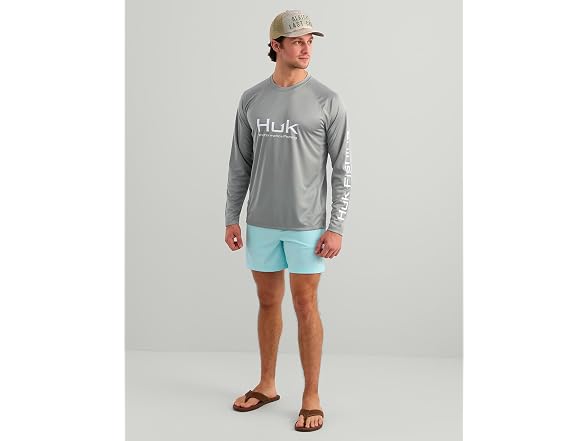 HUK Men's Pursuit Long Sleeve Sharkskin (S)