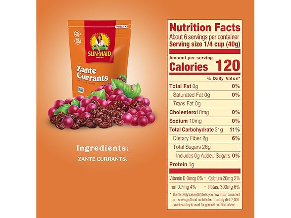 Sun-Maid Zante Currants, 8oz