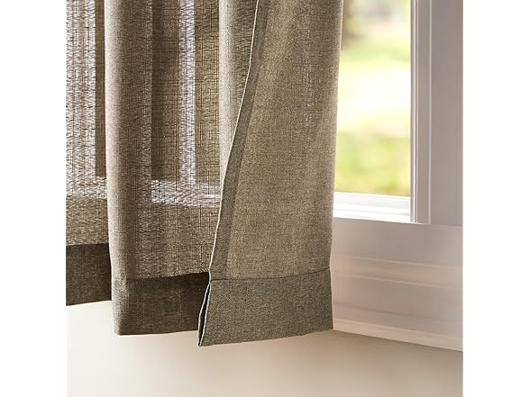 Exclusive Home Loha Linen Grommet Top Curtain Panel Pair
