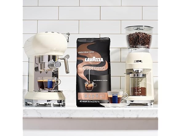 1PK Lavazza Espresso Whole Bean Coffee, Medium Roast