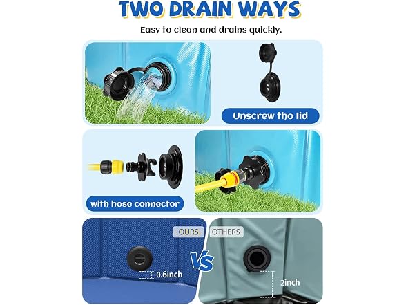 Dog Pool, YSJILIDE Portable PVC Dog Pet