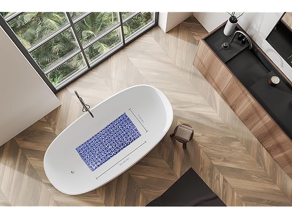Splash Home Rocks Bathtub Non-Slip Mat