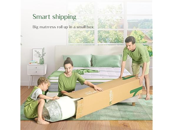 Novilla Queen 10" Hybrid Gel Mattress