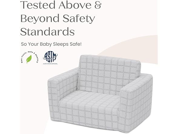 Delta Children Checkered Cozee Flip-Out Chair