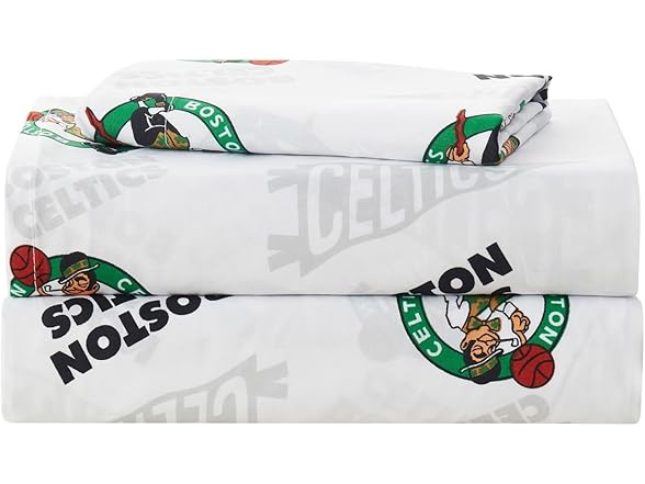 Boston Celtics NBA Licensed Twin Sheet Set