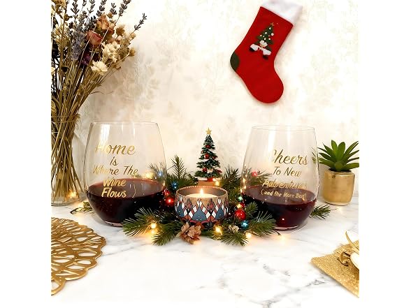 Housewarming Wine Glasses Set
