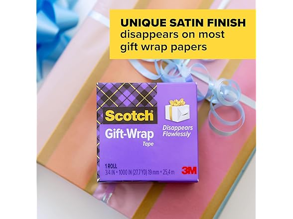 Scotch Gift Wrap Tape 6 Rolls + Disp