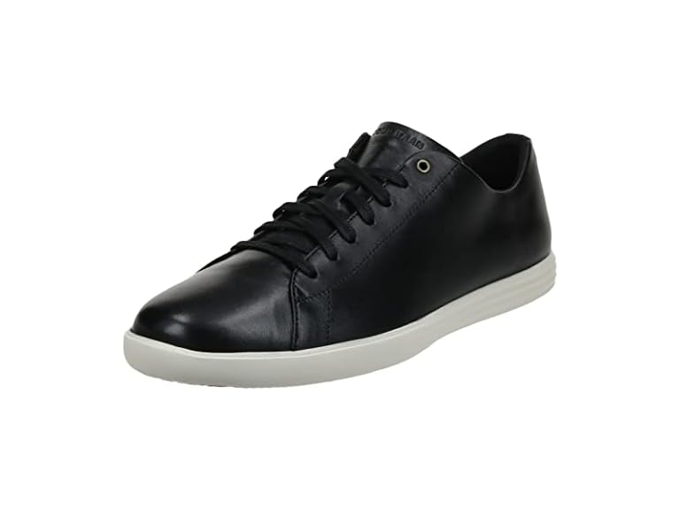 Cole Haan Men's Grand Crosscourt Ii Sneaker, Black LTHR/White, 9