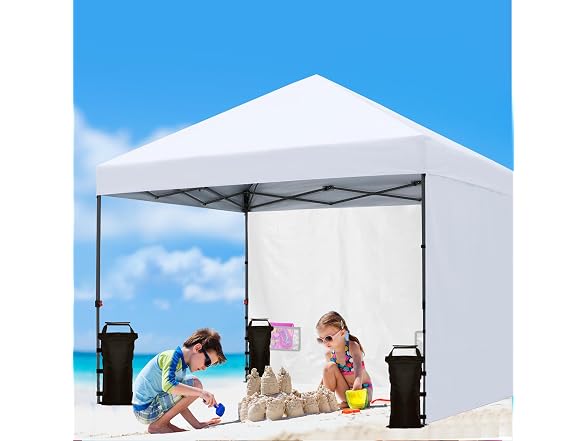 SANWAY 8 Pack (NO Sand) Sand Bags for Canopy Weights (Black)