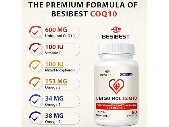 Ubiquinol CoQ10-600mg-Softgel