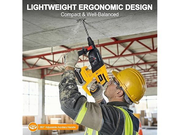 Athnevy FA0702 Brushless Cordless Rotary Hammer Drill