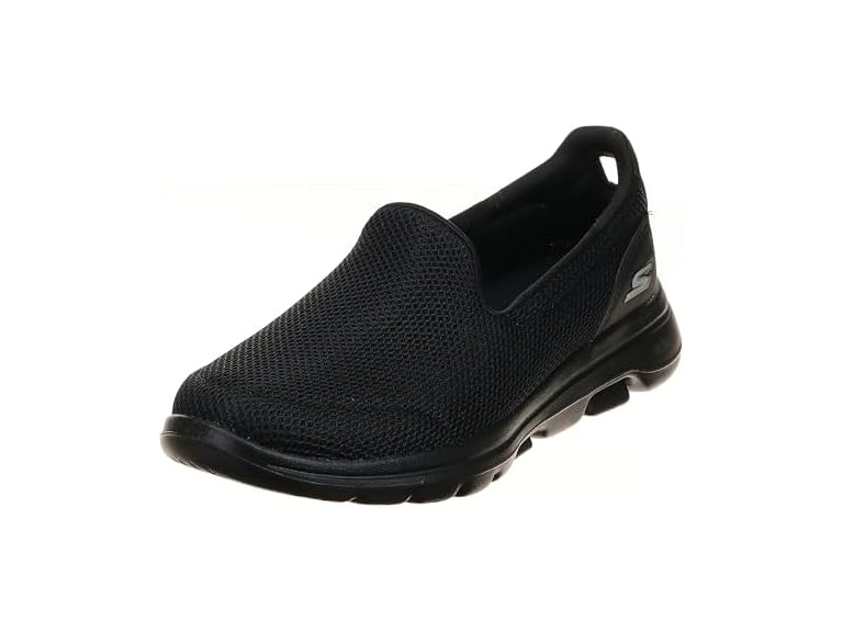 Skechers Women's Go Walk 5 Sneaker, Black, 7
