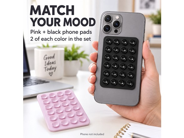 Phone Stand - Black+Pink 4 Pack