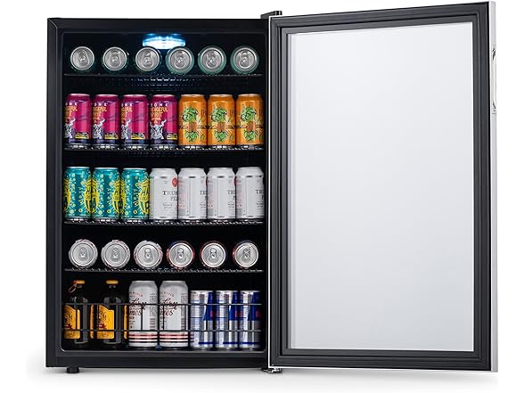 Newair Beverage Fridge w/Split Shelf - 160 Cans