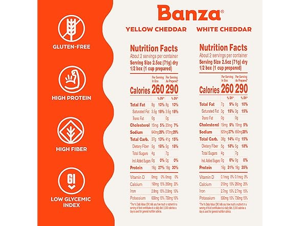 Banza Mac and Cheese Variety Pack - 6 Pack