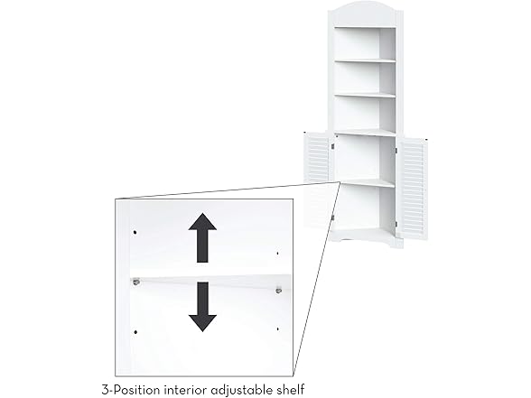RiverRidge Ellsworth Tall Corner Cabinet