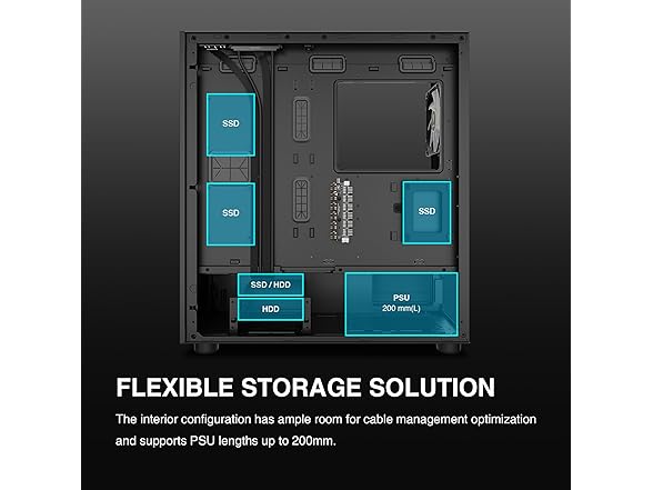 Gamdias E-ATX Mid Tower PC Case