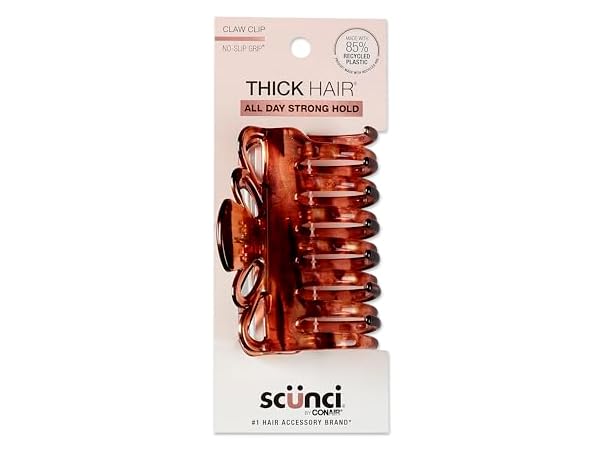 $3.99, Was $7.39, 46% Off! Scunci Conair Claw Clips Thick Hair Tortoise dealfomo