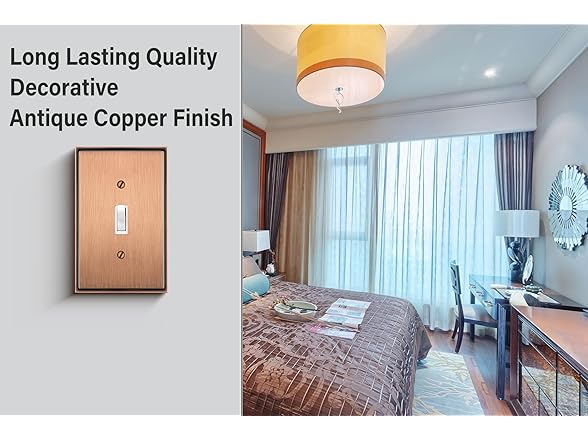 Henne Bery Wall Plate Antique Copper 3pk