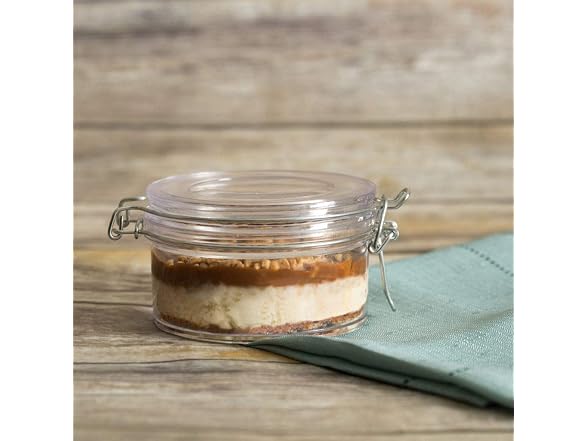Mason Flat Jar, 10 oz - Glass, Case Pack of 24