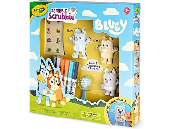 Crayola Scribble Scrubbies Deluxe Bluey