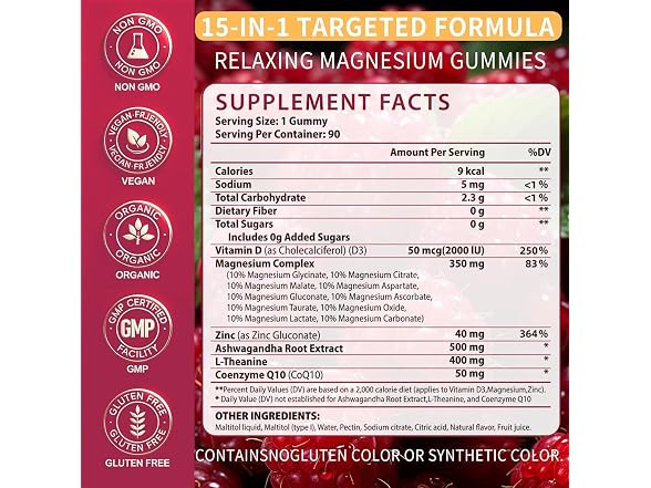 15-In-1 Magnesium Complex Gummies 350