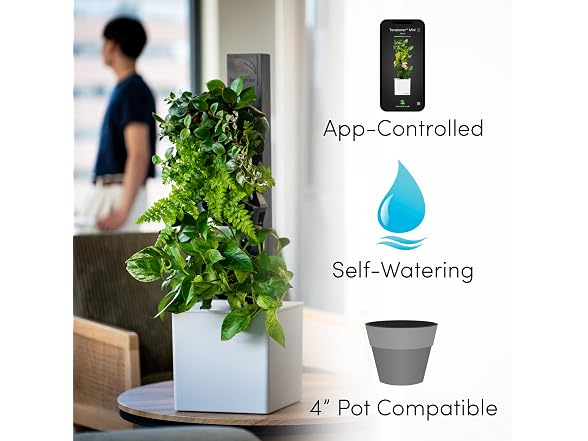 Tevatower Mini Smart Self-Watering Planter