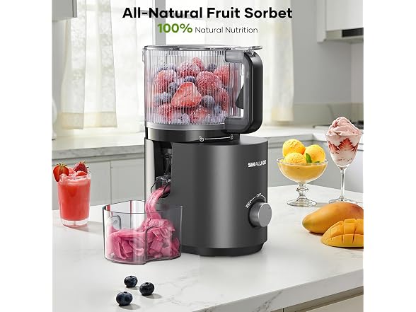 SMALLHOO 3-in-1 Cold Press Juicer 120oz