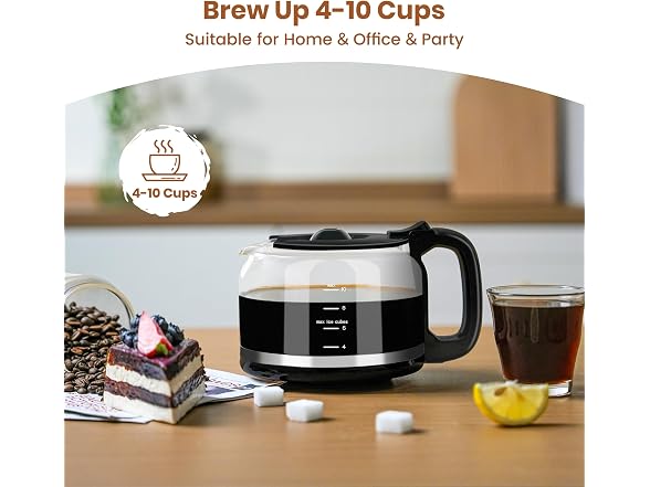Gevi 10-Cup Drip Coffee + Burr Grinder