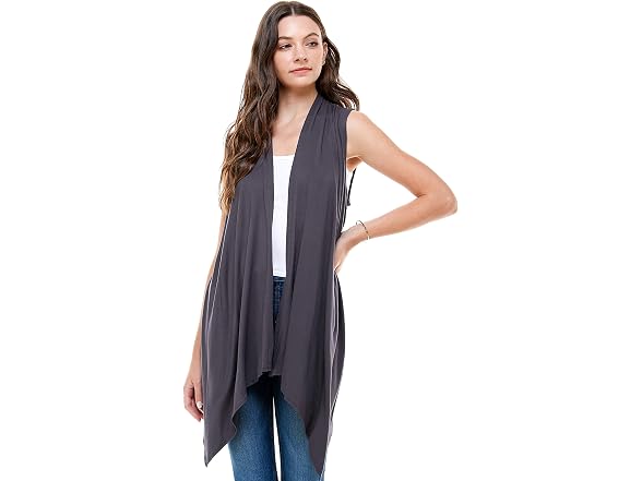 Azules Women (XL) Sleeveless Open Front Cardigans